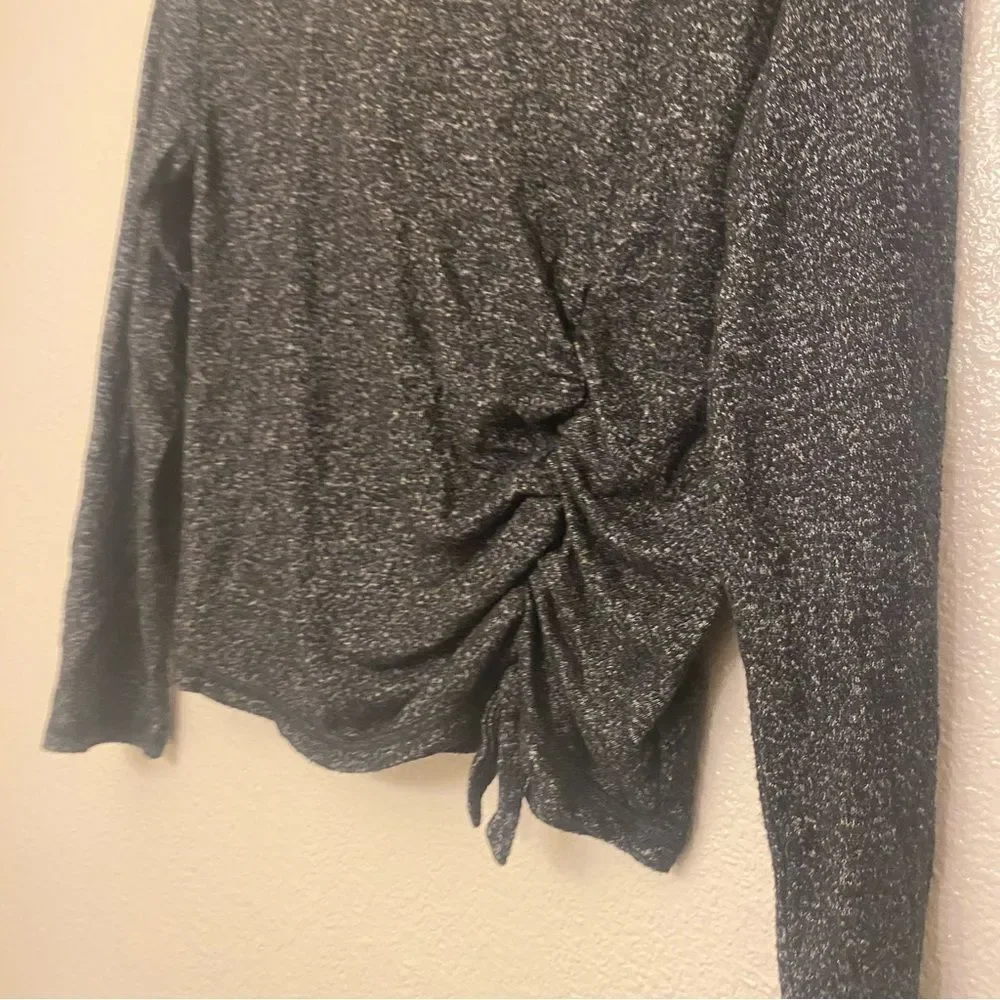 Zella girls black lightweight hoodie top stretch knit long sleeve M 8/10